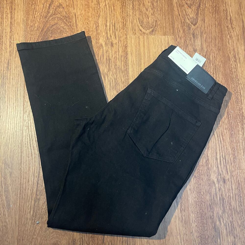 American Rag Jeans Mens 34X30 Black Slim Fit Comfort stretch Denim Pants-NWT